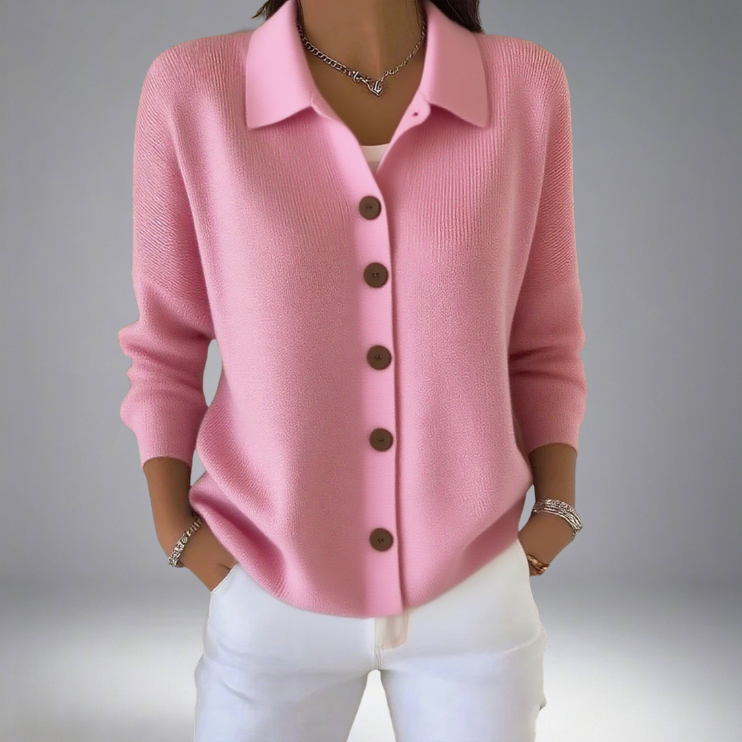 Layla™ Lapel Button Knitted Cardigan Sweater