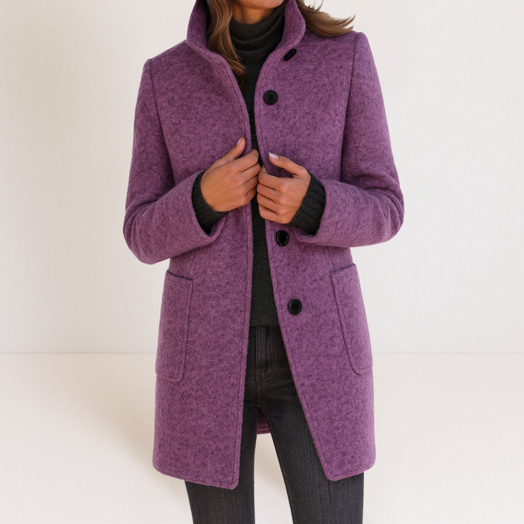 Charlotte Luxe™ | Refined Button-Up Coat