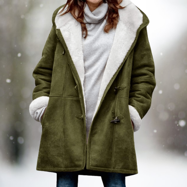 Eira™ | Cosy Fleece-Lined Hooded Coat