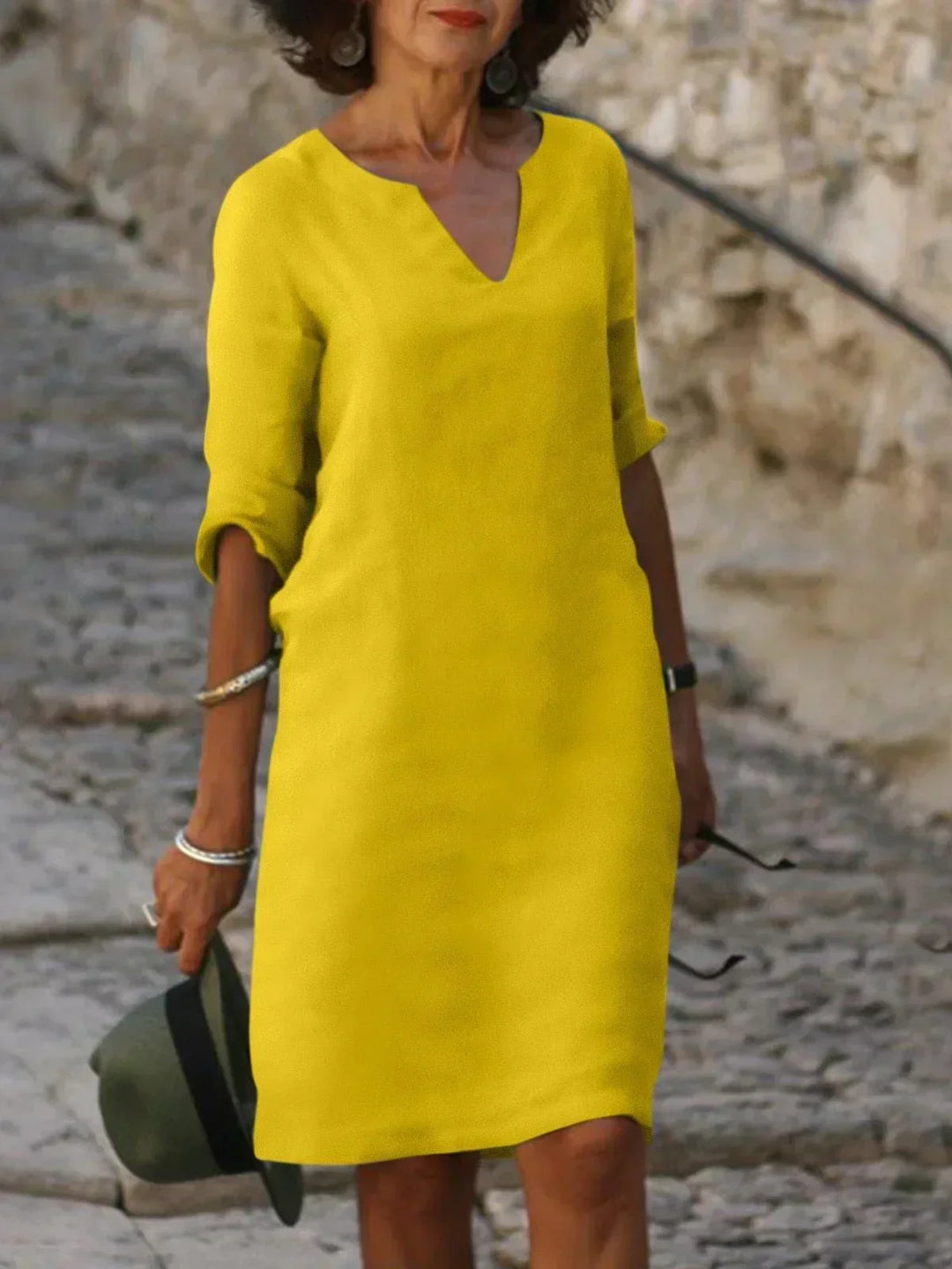 Elise | Elegant V-Neck Dress